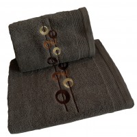 Ręcznik kąpielowy frotte 50x100 bawełna szary RB50100-34 korale