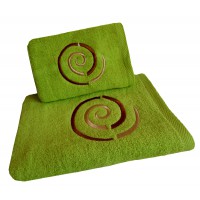 Ręcznik kąpielowy frotte 50x100 bawełna zielony RB50100-72 ślimak