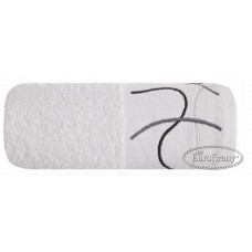 Ręcznik kąpielowy frotte gruby 70x140 bawełniany biały wzór 1