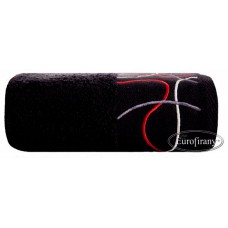 Ręcznik kąpielowy frotte gruby 70x140 bawełniany czarny wzór 1