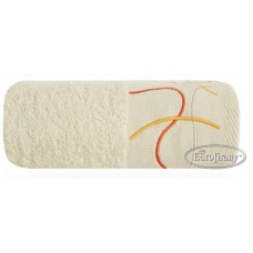 Ręcznik kąpielowy frotte gruby 50x90 bawełniany krem wzór 1