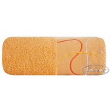 Ręcznik kąpielowy frotte gruby 50x90 bawełniany pomarańcz wzór 1