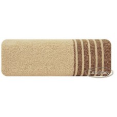 Ręcznik kąpielowy frotte gruby 50x90 bawełniany beż wzór 2 gruby pas