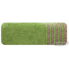 Ręcznik kąpielowy frotte gruby 70x140 bawełniany zielony wzór 2 gruby pas
