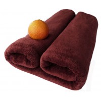 Ręcznik kąpielowy z mikrofibry 70x140 szybkoschnący brązowy