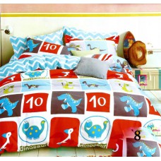 Pościel dziecięca satyna bawełniana 90x120  2-częściowa do łóżeczka wzór8 smoki