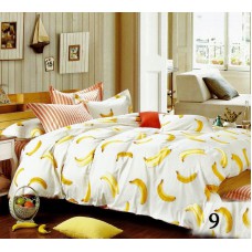 Pościel dziecięca satyna bawełniana 90x120  2-częściowa do łóżeczka wzór9 banany
